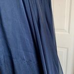 Monique Lhuillier Ruffle Evening Gown, Navy Blue, Size 4 Photo 13