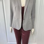 Magaschoni Grey Women’s Two- Button Blazer with Notched Lapels Photo 9