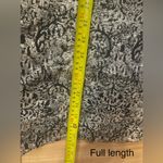 Chico's Black Gold Metallic Floral Button Front Duster Jacket size 1 M 8 silk Photo 4