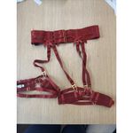 Bordelle Signature Strap Suspender size small Xx 1396 Red Photo 1
