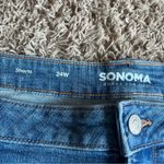 Sonoma NWT!  Medium Wash Distressed High Rise Shorts Size 24W Photo 7