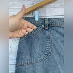 Polo Ralph Lauren Front Slit Denim Maxi Skirt vintage Y2k size 10 Blue Photo 3