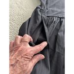 Madewell $198 Bubble-Hem Midi Dress Long Sleeve Scoop Back Black Size 14 NT743 Photo 14