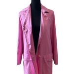 Lilly Pulitzer Vintage White Label Pink Trench Coat SZ. Small Photo 7