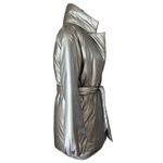 Lovers + Friends CALLA LILY SILVER PUFFER JACKET SIZE S Photo 7