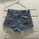 AGOLDE  Parker Vintage Cutoff Denim Shorts in Clutch Blue Size 24 Photo 8