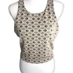 Free Press  Beige / Black Patterned Sleeveless Crop Tank Top Photo 2