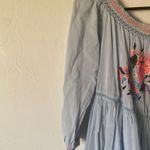 Free People light blue floral long sleeve dress XS. Photo 4