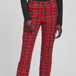 Gap NWOT SIGNAPURE SKINNY ANKLE RED PLAID PANT Photo 0