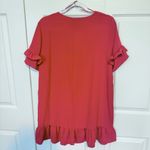 ZARA NWOT  Babydoll red ruffle dress MEDIUM Photo 2