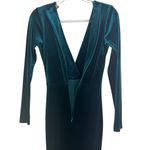 Lurelly  Parisienne Velvet Floor Length Gown with Slit‎ Long Sleeve Formal Size 2 Photo 12