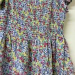 Floral Multicolor Women's Top Pink Size M Photo 4