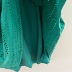 Loft Teal  knee-length dress Size Media
Medium.  98% Cotton 2% Spandex Photo 6