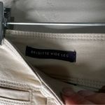 NYDJ Brigitte Wide Leg Crop High Rise Flare Feather Raw Hem Pants Photo 6