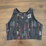 Peloton  Show Up Sports Bra Women’s Medium Black Floral Photo 0