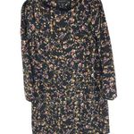 Tahari  Shift Dress Split Sleeve Boat Neck Mini Floral Black Colorful 2 Photo 0