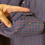 J.Crew quarter button ruffled checkered blouse, size 10P Photo 5