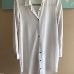 Forever 21 White shirt dress size small black buttons, tuxedo vibes Photo 0