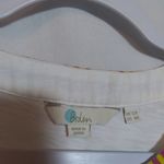 Boden Sena White Jersey Dress Embroidered Trim Casual Vacation Size 8R Photo 4