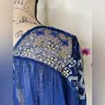 Free People  Joyride Sheer Embroidered Ruffle Top Photo 8