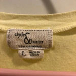 Set 2 Yellow front tie/B&W stripe front knot crop top tee Size L Photo 4