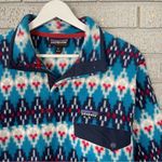 Patagonia Synchilla Forest Carpet Deep Sea Blue Pullover Jacket Fleece Mens XS Photo 7