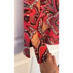 Jude Connally Jude Cloth Dress Sz LG Pink & Brown Floral Career Church Dressy Photo 4