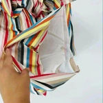 Shaycation x Revolve Elsie Rainbow Mini Skirt Women's Large Ruffles Festival NEW Photo 10