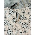 NWT Soirée Women Blouse Short Sleeve Pale Pink Floral Crew Neck Size‎ 1X Photo 6