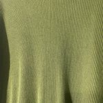 H&M Divided Green Long Sleeve Ribbed Mock Neck Blouse Women Sz S Photo 5