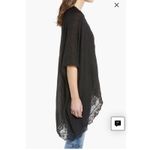 Treasure & Bond Treasure Bond Black Lace Trim Sheer Kimono Cardigan One Size Photo 2