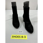 Banana Republic Womans Bananna Republic Pullon Ankle Boots Black 8.5 M Block Heel Elastic Ankle Photo 2