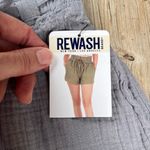 REWASH  Women's Grey String Tie Shorts 100% Cotton Size M. NEW Photo 6