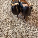 NWOT Lauren Ralph Lauren Gisella Burnished Black Leather Strappy Heel Sandals 8 Photo 7