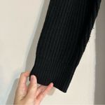 Sandro  Puff Sleeve Ribbed Knit Wool Sweater Dress in Black Size 36 US Small 4 Photo 1