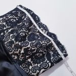 Ann Taylor  Black Lace Satin Gown Strapless Long Dress Photo 6