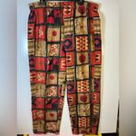 Structure Silk pants  Women's Multicolor Patchwork Wide Leg Pants Photo 2