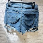 REWASH  Blue Distressed Jean Shorts Raw Hem Size 7 or size 28 Photo 6