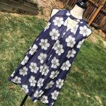 Sadie and Sage Blue White Floral Swing Dress or Top Photo 0