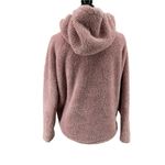 PINK - Victoria's Secret  Womens Pale Pink Teddy Funnel Neck Pullover Jacket Xsmall Photo 4