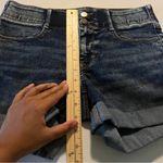 Apt. 9  Stretch Acid Wash Dark Denim Mid Rise Cuffed Midi Short Size 8 Photo 10