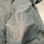 Coldwater Creek  Black Linen 3/4 Sleeve Button Up Blouse Large Photo 9