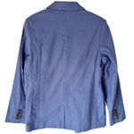 Banana Republic NWT Linen Blend Boyfriend Blazer Cornflower Blue Women’s Size 6 Photo 2