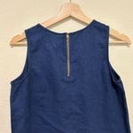 Madewell  Iris Lace Chambray Tank Top Embroidered Floral Blue Size Small S Photo 3