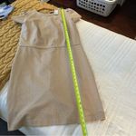 Ann Taylor Geo Flare Dress Whiskey Cream. Size 14T. Photo 12