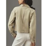 Paige  Connor cropped shacket pale olive Photo 3