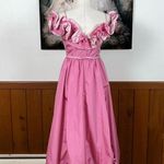 Darling Vintage 1970s Pink Taffeta Southern Belle Gown! Size 10 Photo 4