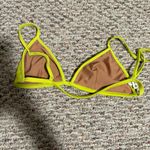 Nu Swim Citron Yes Triangle Bikini Top Neon Yellow Green Photo 6