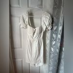 Here Comes the Sun New NWT  mini dress back cutout puffy sleeves babydoll size M Photo 9