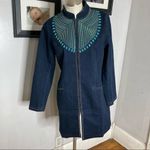 Midnight‎ Velvet Dorinda Women's Small Denim Duster Jacket Blue Photo 3